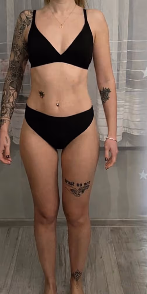 Pprzed przemianą sylwetki podopiecznej Martyny